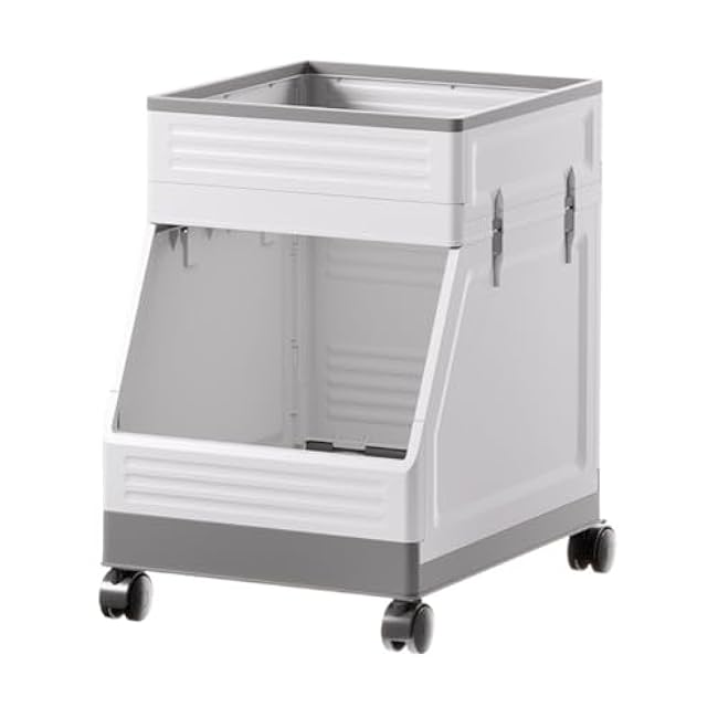 2-Layer Rolling Cart, Storage Rack with Universal Wheels, Plastic Utility Cart, Simple Trolley for Living Room, Study, Office-p8fnxiDK