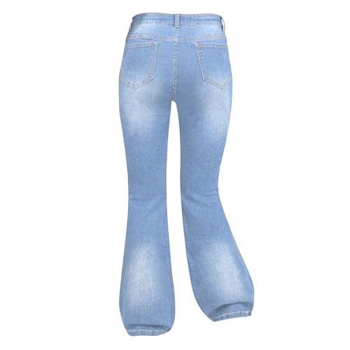 Girls Bell Bottom Jeans High Rise Casual Denim Slim Fit Flare Pants Cute Pockets Stretchy Soft Comfy Bell Bottoms2