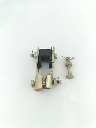 Image of Heavy Duty Steel & Rubber Fan to Ceiling Hook Attachment Clamp with Special Fan Rod Nut Bolt & Locking pins