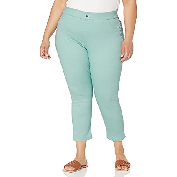 HUE dames Zijventilatie Denim Mid-Rise Capri Side Vent Denim Mid-Rise Capri