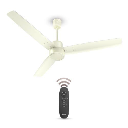 Havells FAB BLDC Ceiling Fan 1200mm, 380 RPM, Savings upto 65%, Reverse Rotation, 4 Modes (Boost, Sleep, Breeze, Mop), Low Wattage 30W, Low Noise, Air Flow:225 CMM, 3 Year Warranty, Bianco