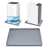 Dehumidifier Drip Pan, 18''x15'' Humidifier Drip Pan, Prevent Water Leakage and Protect Floor & Carpet, Non-Slip & Leak-Proof Silicone Mat with Raised Edge, for Under Dehumidifier and Humidifier Mat