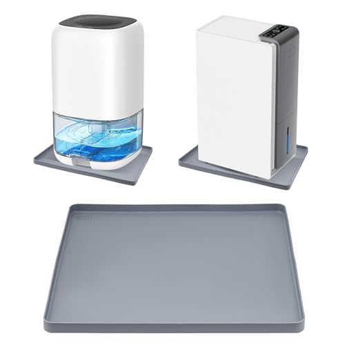Dehumidifier Drip Pan 18"x15" Silicone Mat with Raised Edge