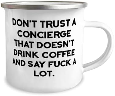 Useful Concierge 12oz Camper Mug, Don't Trust a Concierge That Doesn, Beautiful Gifts for Friends from Friends, Graduation Gifts, Unique concierge gifts, Personalized concierge gifts, One of a kind image 4