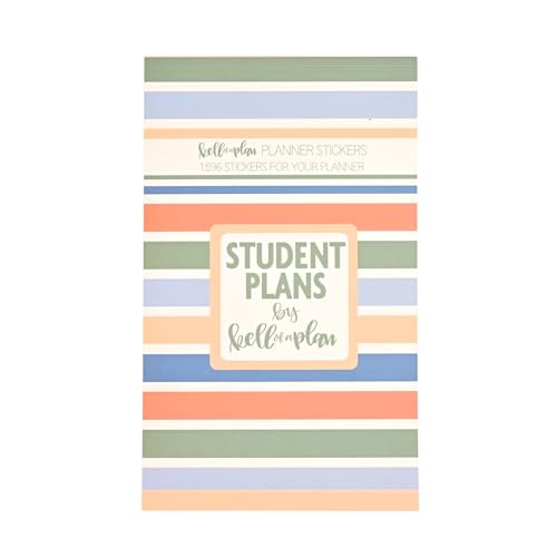 kellofaplan Student Plans Sticker Book, Functional School Year Planner Stickers,