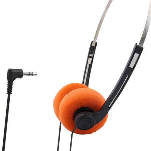 Image of Retro Style Wired Headphones Practical Photo Props for Running Walking Travel Plane Use with 3.5mm Jack Lightweight Design for Daily Music Listening Vintage Look Portable Audio Accessory