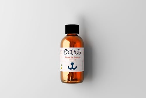 SeaBites Pet Care - Aceite de Salmón con Condroprotectores, 5000 MG/l, para Perros y Gatos - Articulaciones, Pelo y Piel, Sistema inmune - Complemento alimentario