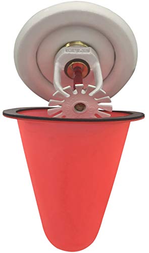 Happy Tree (10 Pack) Red Fire Sprinkler Head Protective Paint Cover Cap Shield with a Magnet for Repeat Uses Multi Purpose Paint Protector