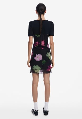 Desigual Women's Short Dress with Combined Flowers4