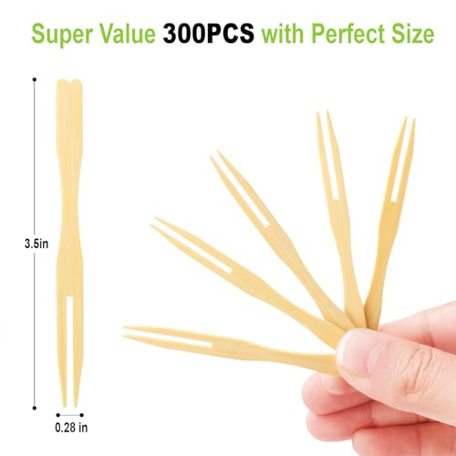 Vicuna R 9SGC 300 Bamboo Appetizer Forks thumb #6