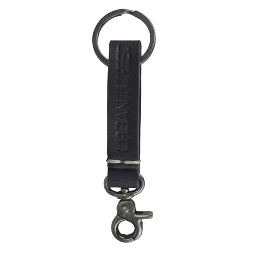 Image of URBAN FOREST Theo Black Leather Wallet, Diamond Pen & Keychain Combo Gift Set for Men