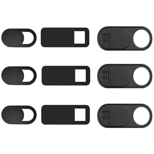 California JOS 9 Pack(3 Large + 3 Medium + 3 Small) 0.03 inch Ultra Thin Webcam Cover Slide Camera Blocker Protect Your Privacy Security for MacBook Air, Laptop, iPad, iMac, PC, iPhone
