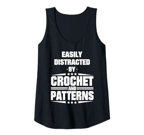 Mujer Fácilmente distraído por ganchillo y patrones Camiseta sin Mangas