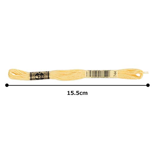 Image of DMC 6-Strand Embroidery Cotton Floss, Pale Yellow