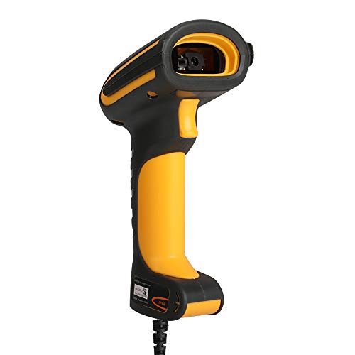 LENVII 2D Barcode Scanner HD Industrial I200 QR-Code High Density,Waterproof Anti-Shock Construct Bar Code Reader, Industry 4.0 Barcode Scanner