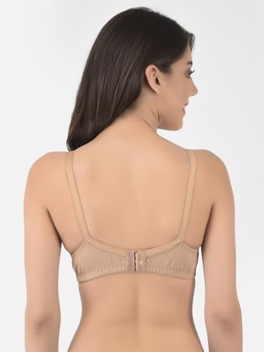 Image of Softline Women's Cotton Blend Wire-Free Non-Padded | Full Coverage Bra Combo | Comfortable & Breathable Everyday Wear (Pack of 2)