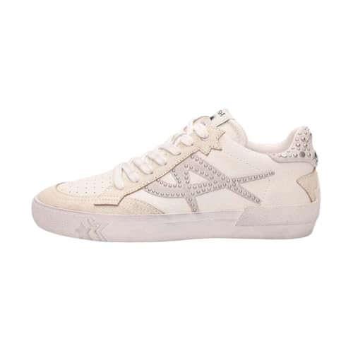 ASH Moonlight Studs   Tenis para mujer, Beige blanco/blanco/gris nuevo, 37 EU