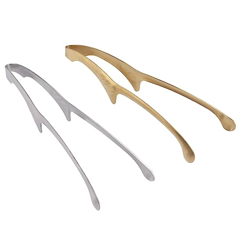 2 Pack Grill Tongs, Stainless Steel Kitchen Tongs with Long Handle for Barbecue Grilling Cooking Buffet