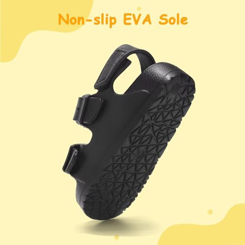 Image of Toddler Girls Boys Sandals Adjustable Buckle EVA Slipper Sandals With Hook Loop Back Strap