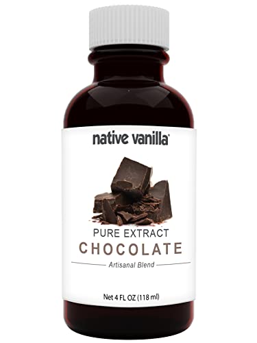 Native Vanilla - Pure Chocolate Extract - 4 Fl Oz - Pure Flavors and Extracts - Perfect for Cooking...