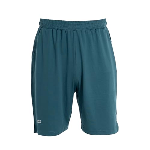 Black Crown - Pantalón Corto para Hombre de Pádel Tulum - 100% poliéster - Deporte - Ligereza, Movilidad y Comodidad - Transpirable (FR/ES, Letras, L, Regular, Regular, Azul Claro)