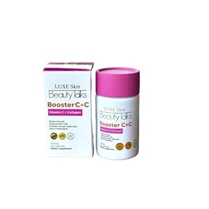 Luxe Skin Beauty Talks Booster C +C Vitamin C + Collagen, 60 Capsules