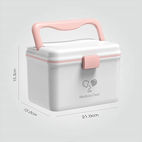 Coffret de rangement médical multi-couche pour pilules et premiers soins