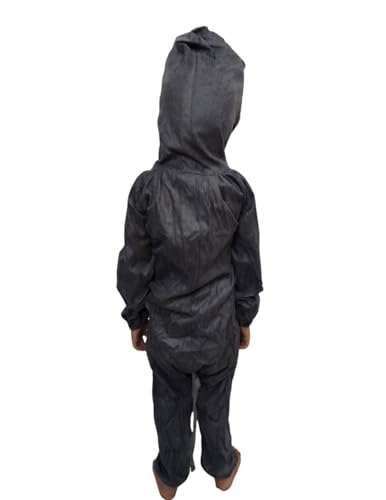 Image of BookMyCostume Grey Mischievous Cat Cartoon Kids Fancy Dress Costume 5-6 years