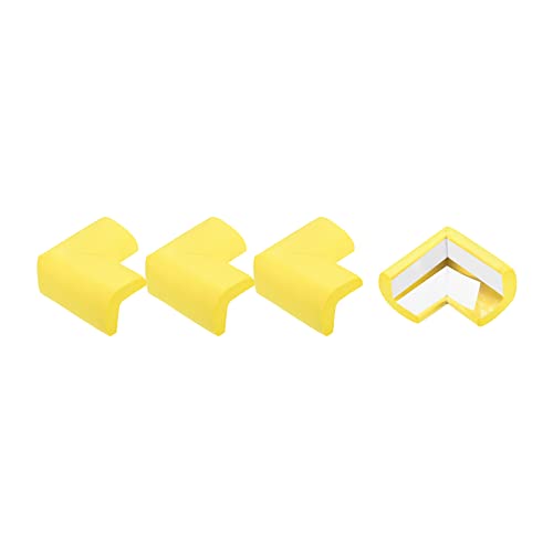 Image of uxcell Corner Guards Edge Protectors, 12Pack Foam Safety Bumper L Shape, 55mm /2.16 inch(L) for Furniture Corner Table Edge Guard, Yellow