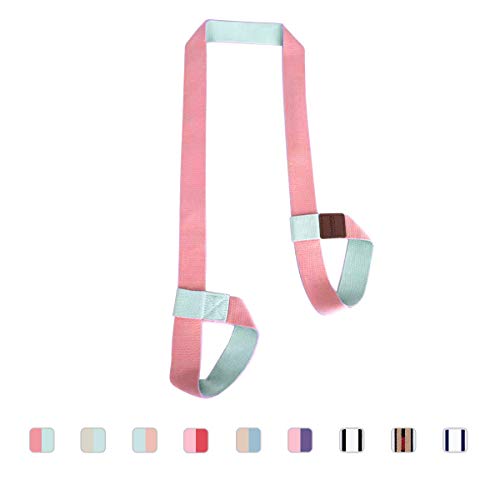 Yoga Mat Strap/Sling Adjustable Yoga/Exercise Mat Carrier, Macaron Style Colors, Made of Durable Comfy Cotton Strap Only