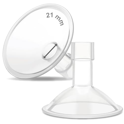 Image of Maymom MyFit Crater Series 21mm Two-Piece Design Small Breastshield Compatible with Medela Breast Pump Parts; Replace Shields; Fit Flex Connector; 2pc