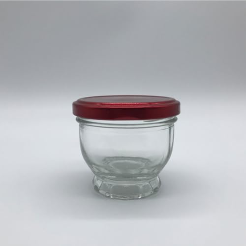Vasos de vidrio resistentes al calor de 100ml para postres Amosfun juego de 4 piezas 4