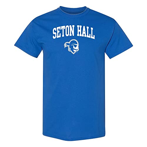 AS03 - Seton Hall Pirates Arch Logo T-Shirt - Large - Royal