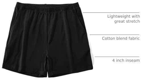 Image of AIMPACT Men's 4 inch Inseam Sleep & Lounge Pajama Shorts with Pockets