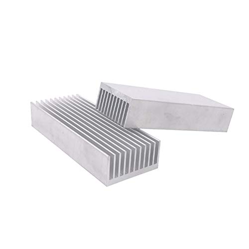 Awxlumv 2 Pcs Aluminum Chipset Heatsink 100 X 40 X 20Mm/ 3.93 X 1.57X 0.79 Inch Diffusion Cooling Fin Comb Heat Sink Cooler #TOP4