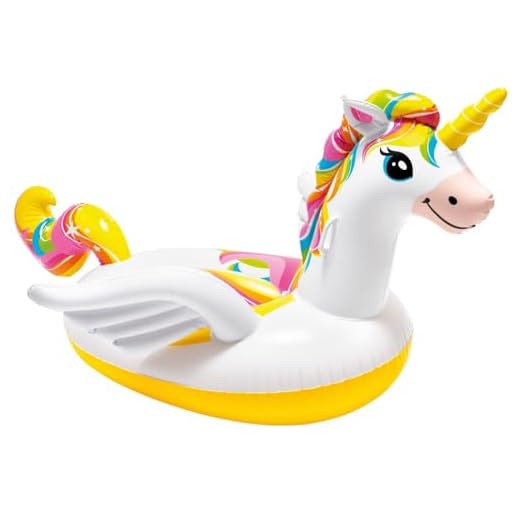Unicornio Flotador hinchable para piscina, 2,01 m x 1,40 m x 97 cm