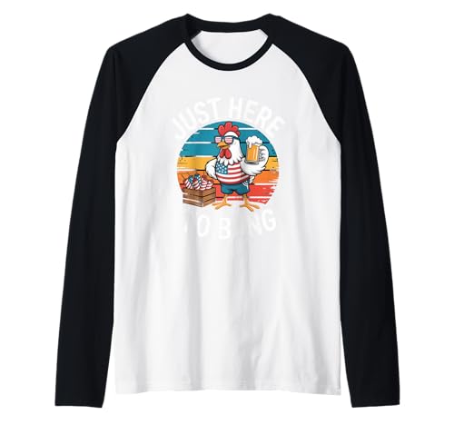 Buy the Spark of Freedom: Chicken Fireworks 4th of July Raglan Tee Buy the Spark of Freedom: Chicken Fireworks 4th of July Raglan Tee – 4th of July Patriotic Party Style
