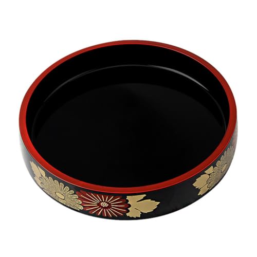 UTHCLO 寿司桶ラウンド皿 刺身保存用プレート 海鮮 サーモン用食品収納皿 創造的なデザイン 食卓装飾用 寿司パーティー対応