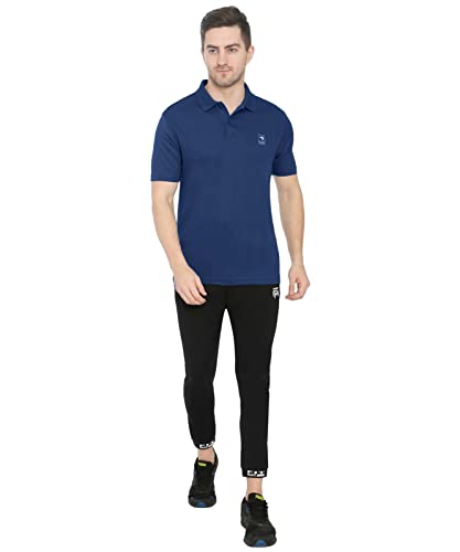 Image of GenX Men's Solid Regular Fit Polo Shirt