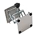 Sumsoctober Adjustable Stainless Steel Lifting Table Heavy Duty Manual Scissor Lift Stand 100x100mm for Woodworking Laboratory Industrial Projects Workbench