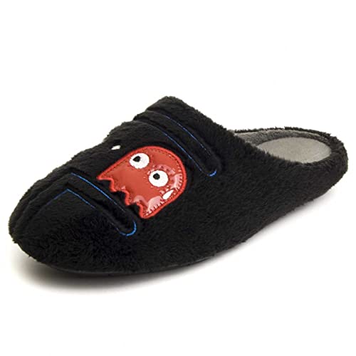 NORTHOME - Zapatilla DE CASA para Hombre Confortable Pac-Man 71997 Negro Hombre Talla: 41
