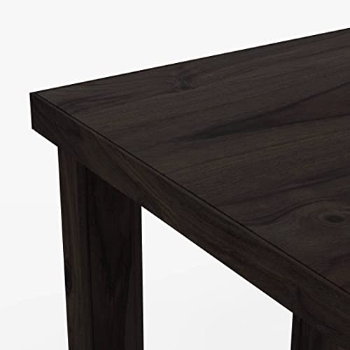 Image of SHRI MINTU'S ART Solid Sheesham Wood Dining Table 6 Seater | Six Seater Dinning Table with 6 Chairs for Home | Dining Room Sets for Kitchen & Restaurants | Chairs with Cushion | Walnut Finish