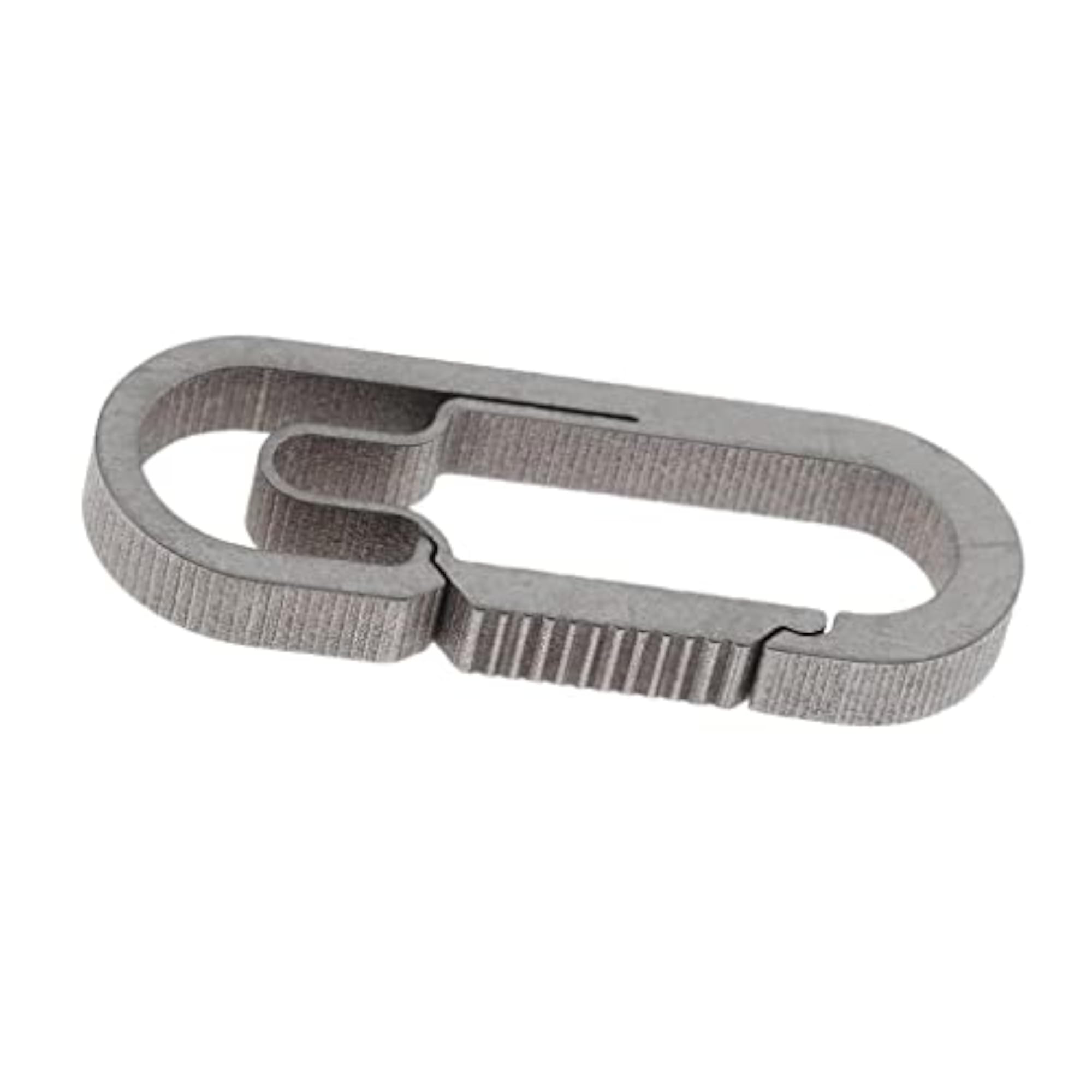 Titanium Alloy Buckle Carabiner Keychain Hook, Gray