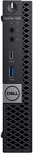 Dell Optiplex 7060 Micro MFF Desktop PC Intel i7-8700T 6-Cores 2.40GHz 32GB DDR4 New 1TB M.2 NVMe SSD WiFi BT HDMI New KB & Mouse Windows 10 Pro (Renewed) - Image 4