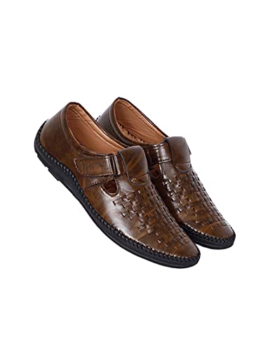 Image of AADI Men's Synthetic Leather Outdoor Casual Sandals & Floaters