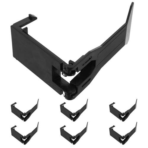 BCOATH 8 Pinzas para Billetes de Abs Negro, Clip Organizador de Dinero para Caja Registradora, Manejo Negocios, Paquete de 8 Piezas