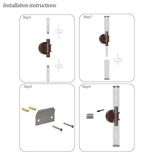 Image of Rayogale Walnut Wireless Battery Operated Wall Sconces with Remote Control | White Glass Rechargeable Wall Lights Set of 2 with Timer Function Dimmable for Living Room Bedroom Emergency 3000K, 20.5 Inch
