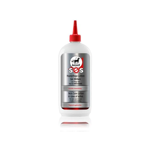 Leovet SOS Lotion de soin pour la peau contre les acariens | 500 ml | Lotion de soin pour chevaux | Pour le soin nettoyant des peaux abîmées par les acariens et les parasites