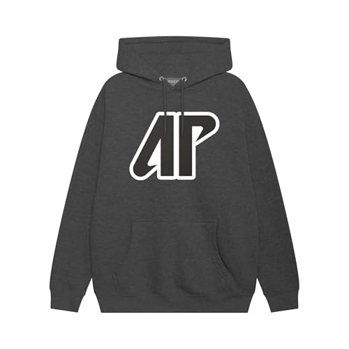 FOCO Austin Peay Governors NCAA Mens Black & White Primary Logo Hoodie - Charcoal Heather - S
