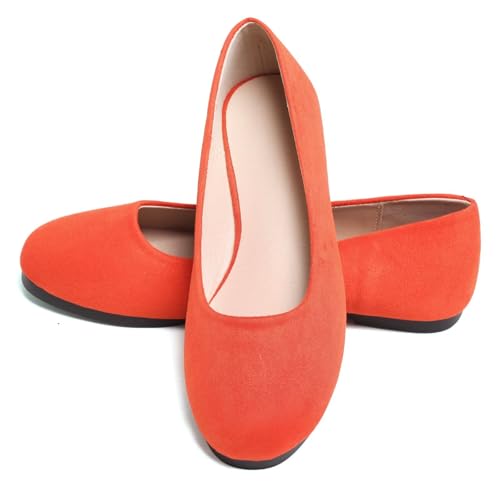 Image of Dear Time Women's Flats Comfortable Slip On Ballet Flats Soft Solid Casual Shoes